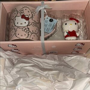 Hello Kitty Pink Mug and Figurine Set